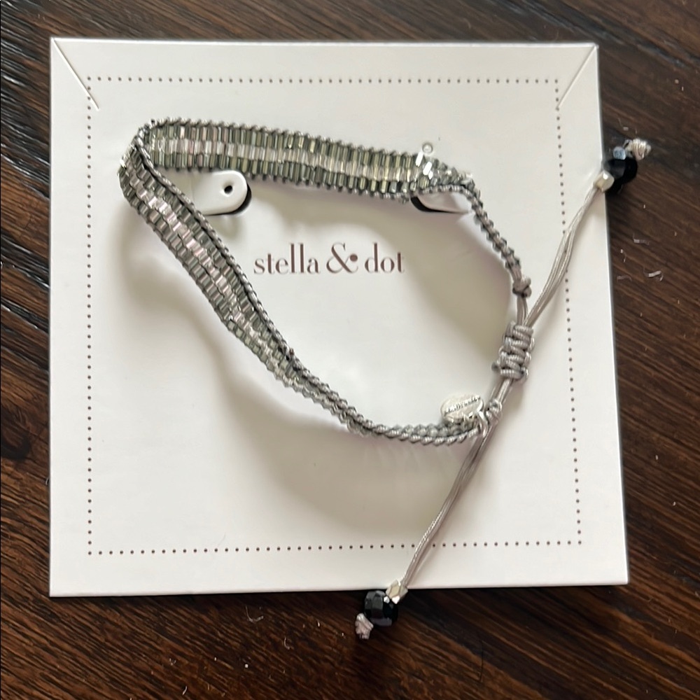 Stella & Dot Silver Farran Pulley Bracelet